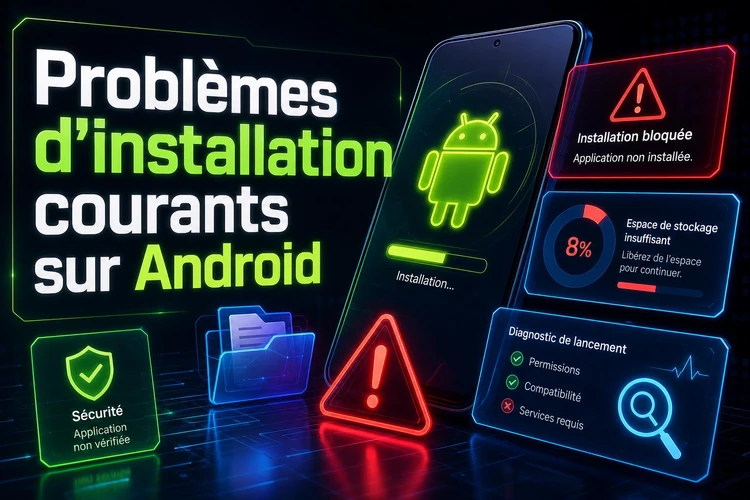 Problèmes d'installation courants sur Android