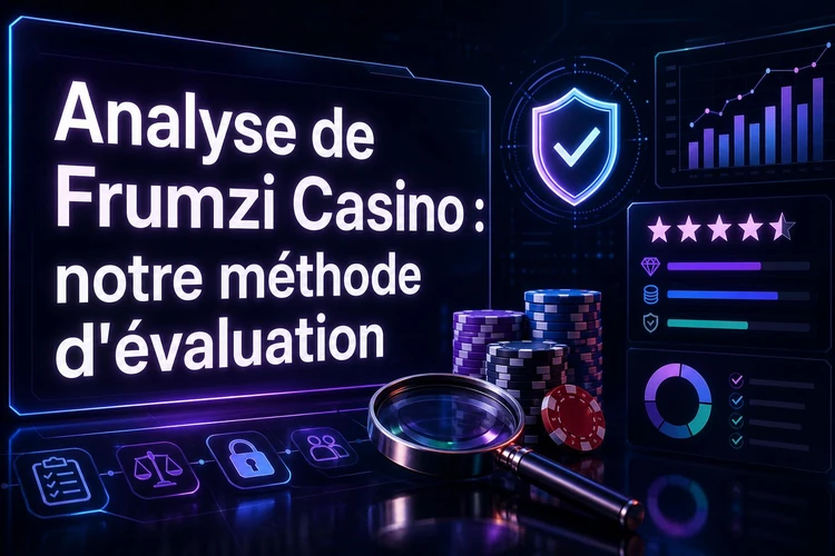 Analyse de Frumzi Casino: notre méthode d'évaluation