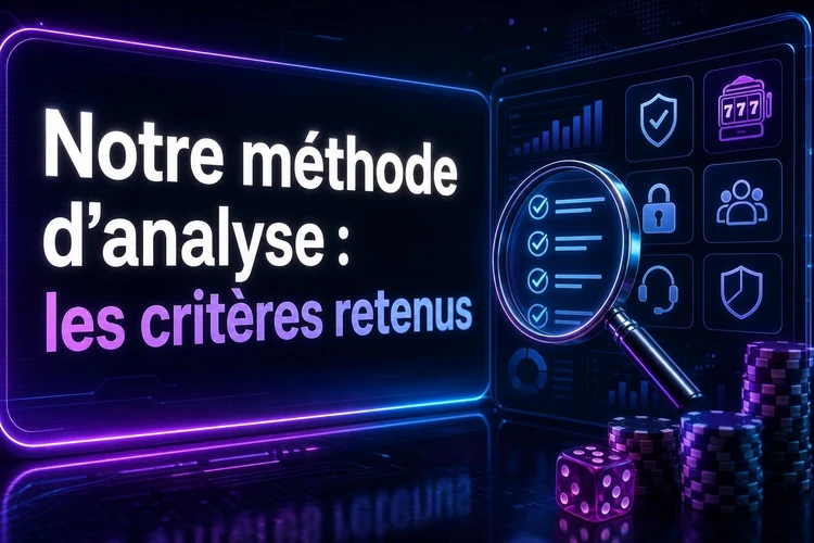 Notre méthode d'analyse: les critères retenus