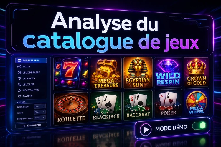 Analyse du catalogue de jeux