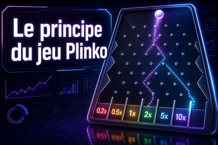 Le principe du jeu Plinko