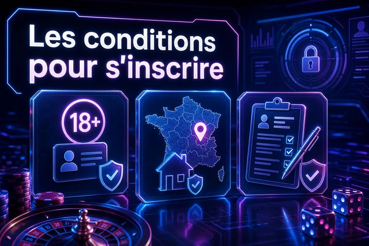 Les conditions pour s'inscrire